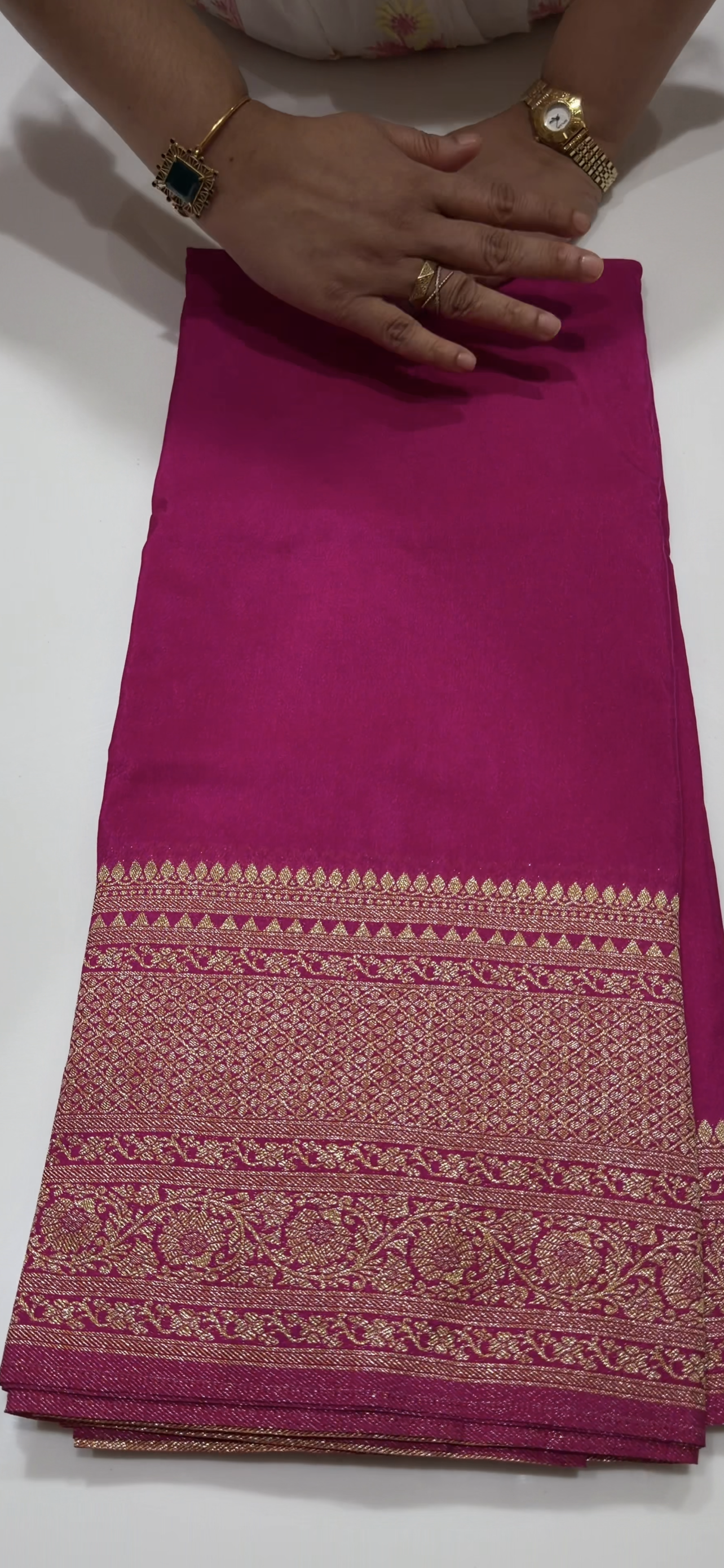 SEMI BANARASI SAREES - IHA 34575
