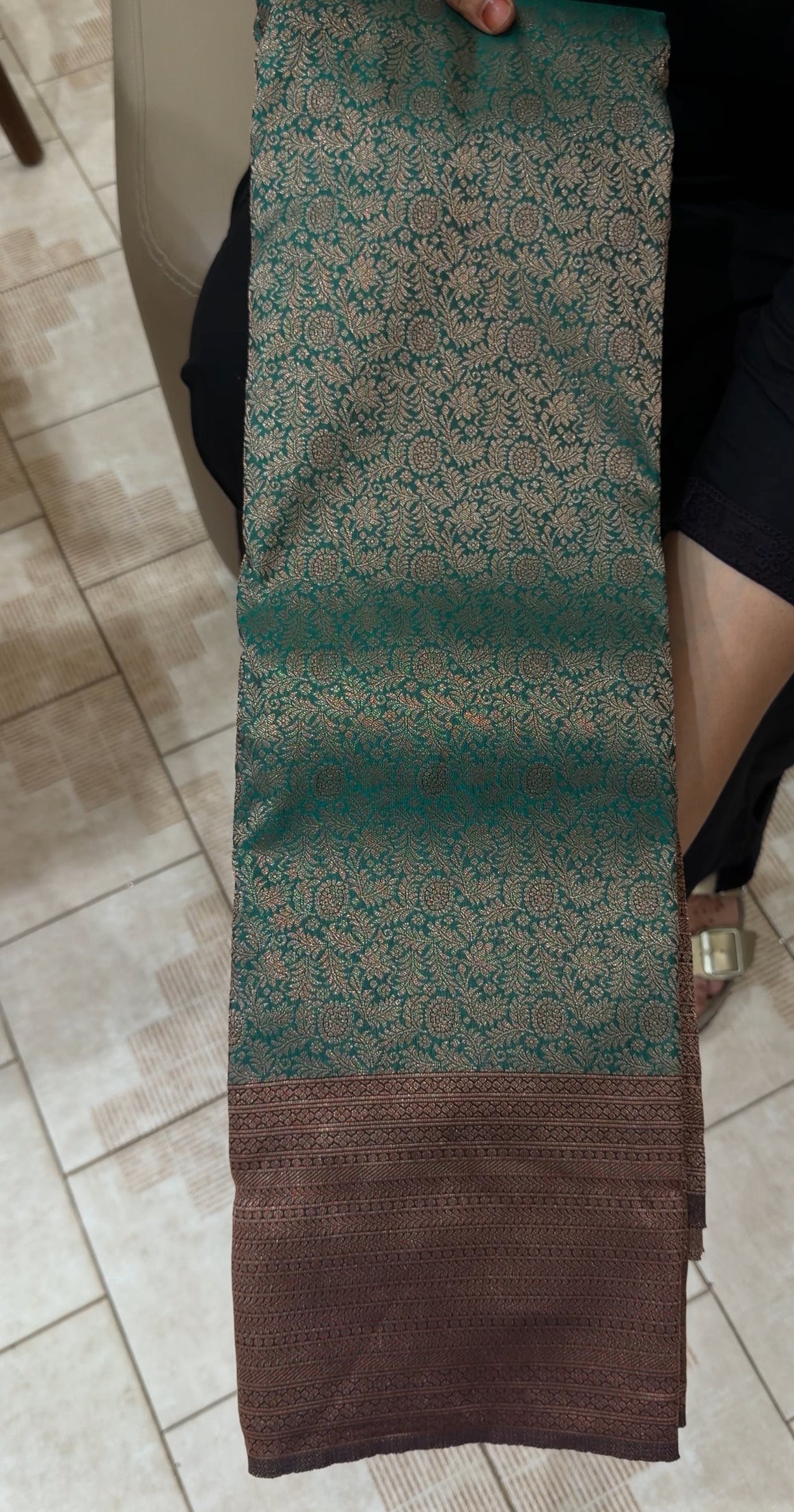 SEMI KANCHIPURAM SAREES - IHA 30204