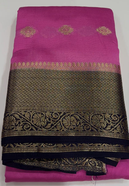 SEMI BANARASI SAREES - IHA 17482