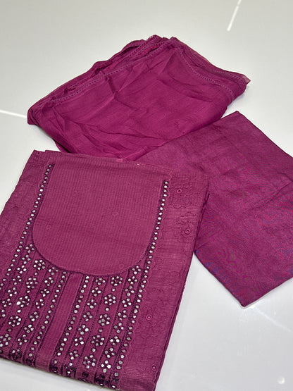 OFFER SALES UNSTITCHED SALWAR SUITS -  IHA 33436