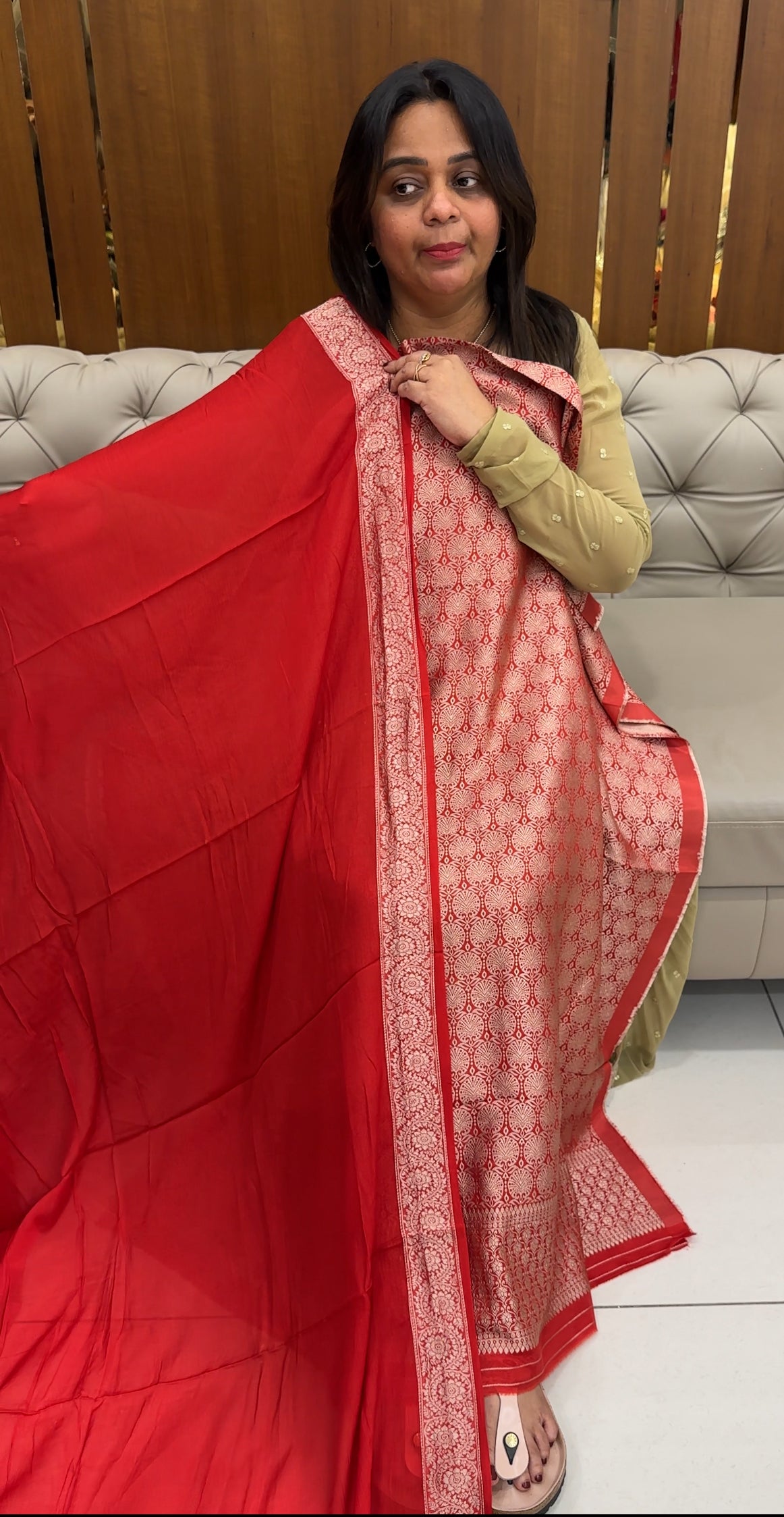 KATAN BANARASI SALWAR SUITS - IHA 27042
