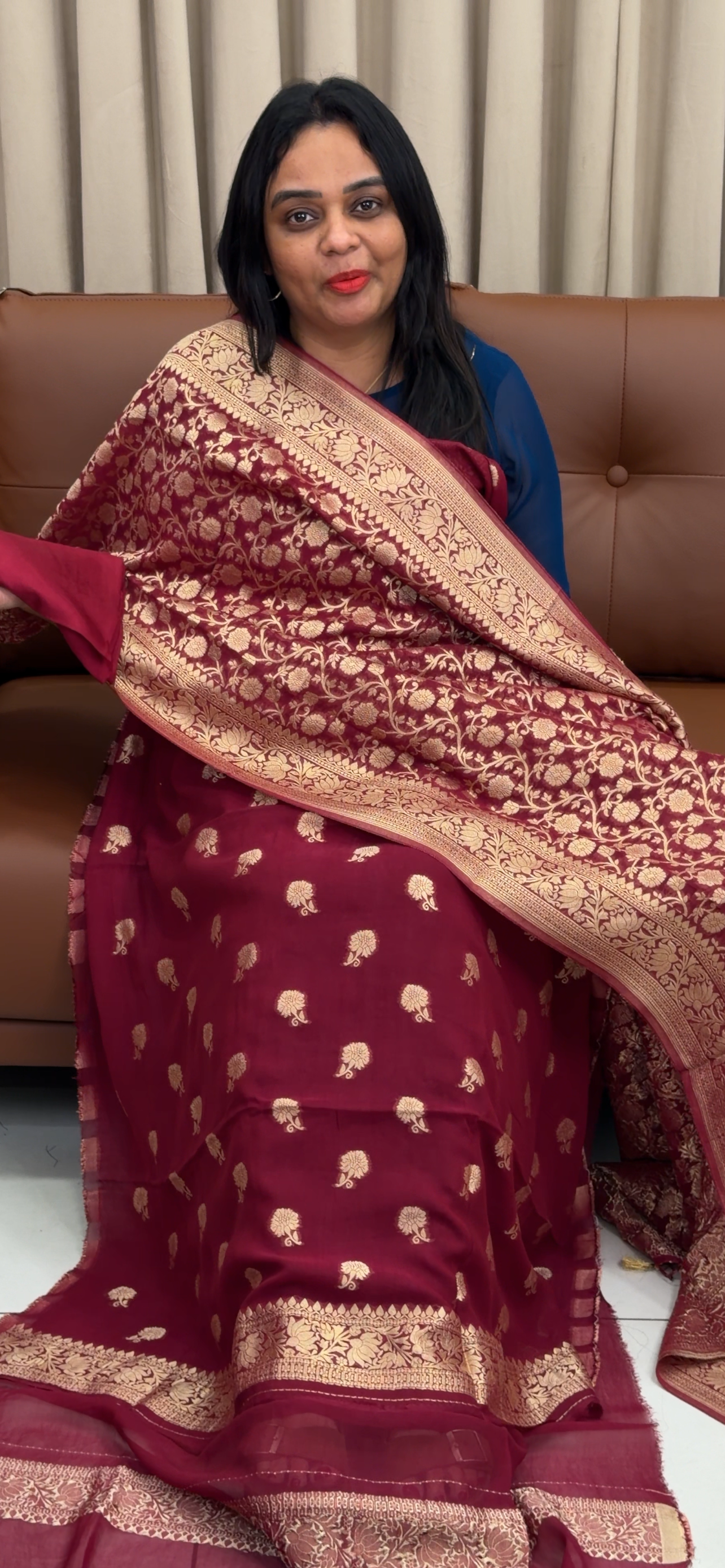 VISCOSE GEORGETTE UNSTITCHED SALWAR SUITS - IHA 33406