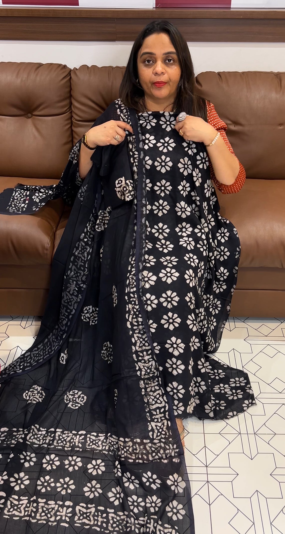 VISCOSE GEORGETTE UNSTITCHED SALWAR SUITS - IHA 22784