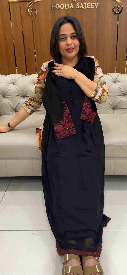 FAUX GEORGETTE ALINE TOPS - IHA 25325