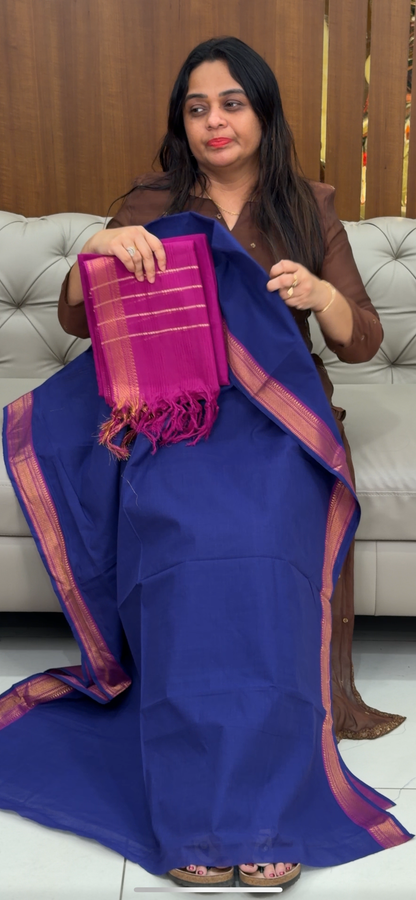 HANDLOOM COTTON UNSTITCHED SALWAR SUITS - IHA 29287