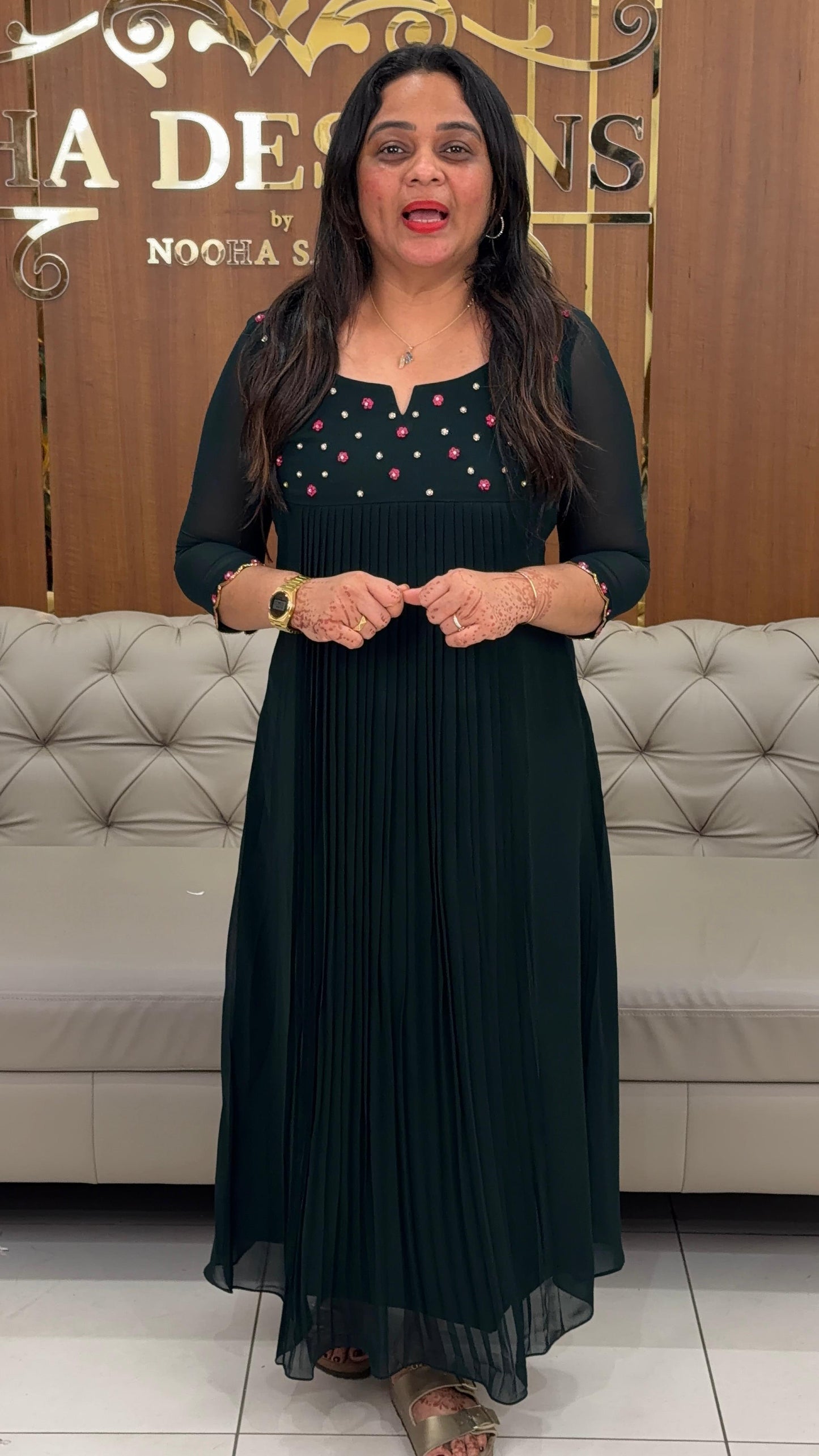 IHA'S IN-HOUSE HAND WORKED ALINE TOPS - IHA 31691