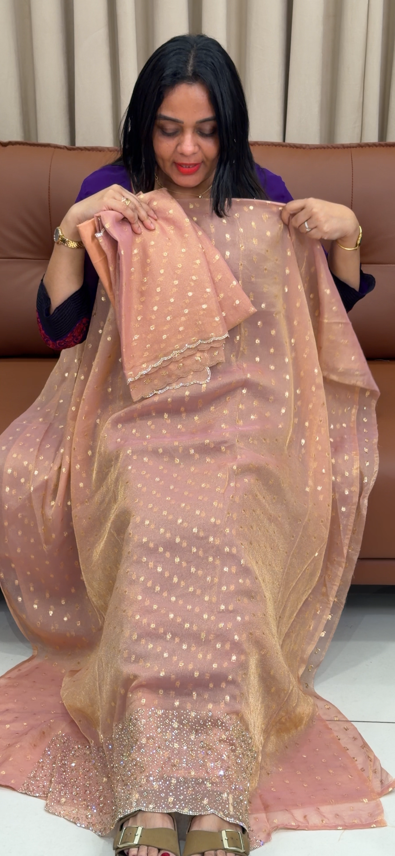 FORWARD TISSUE UNSTITCHED SALWAR SUITS - IHA 33691