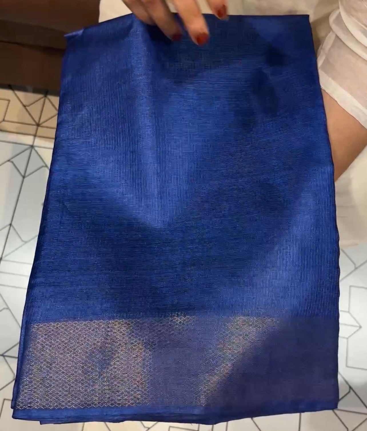 HANDLOOM TUSSUR SILK SAREES - IHA 31571