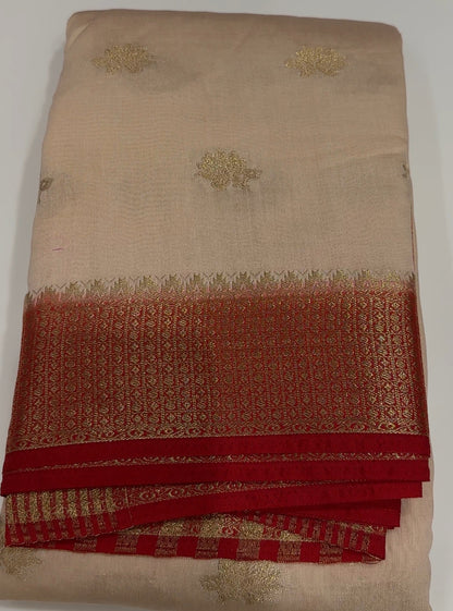 SEMI BANARASI SAREES - IHA 17481