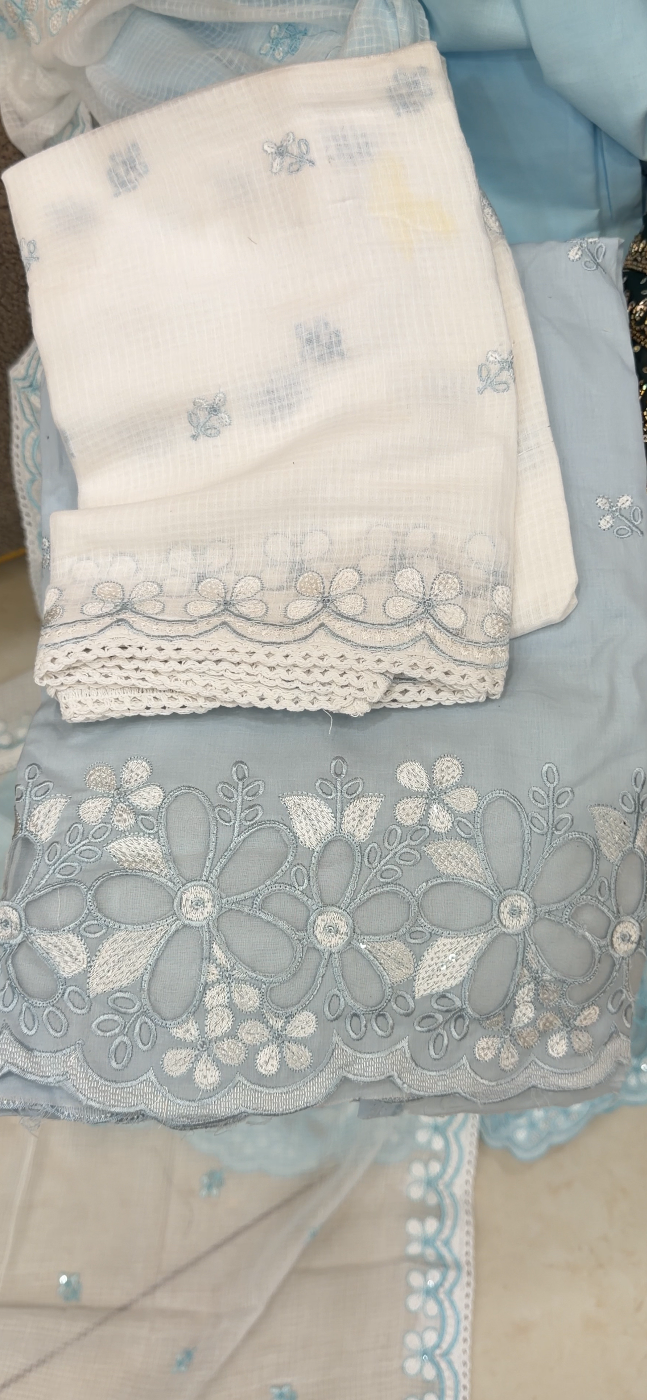 COTTON UNSTITCHED SALWAR SUITS - IHA 33239