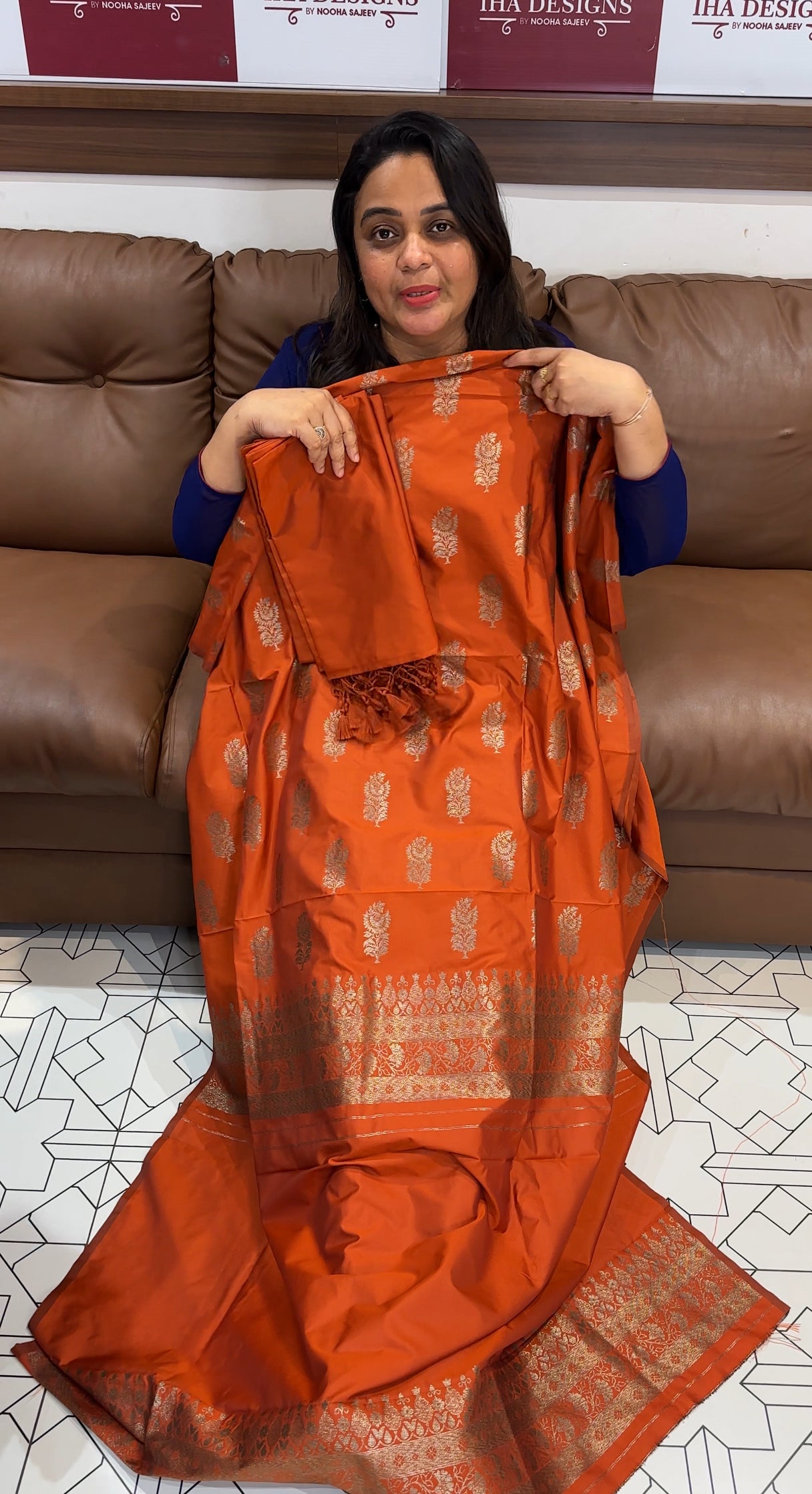 SEMI BANARASI UNSTITCHED SALWAR SUITS - IHA 28013