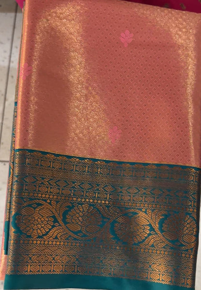 TISSUE KANCHIPURAM SAREES - IHA 18538