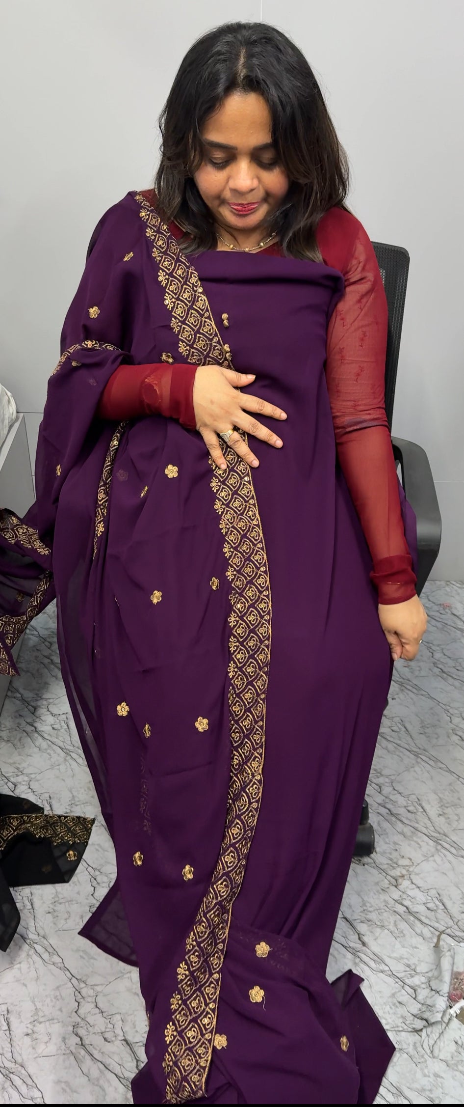 FORWARD GEORGETTE UNSTITCHED SALWAR SUITS - IHA 26940