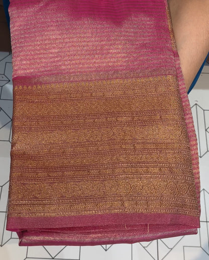 BANARASI TISSUE SAREES - IHA 17269