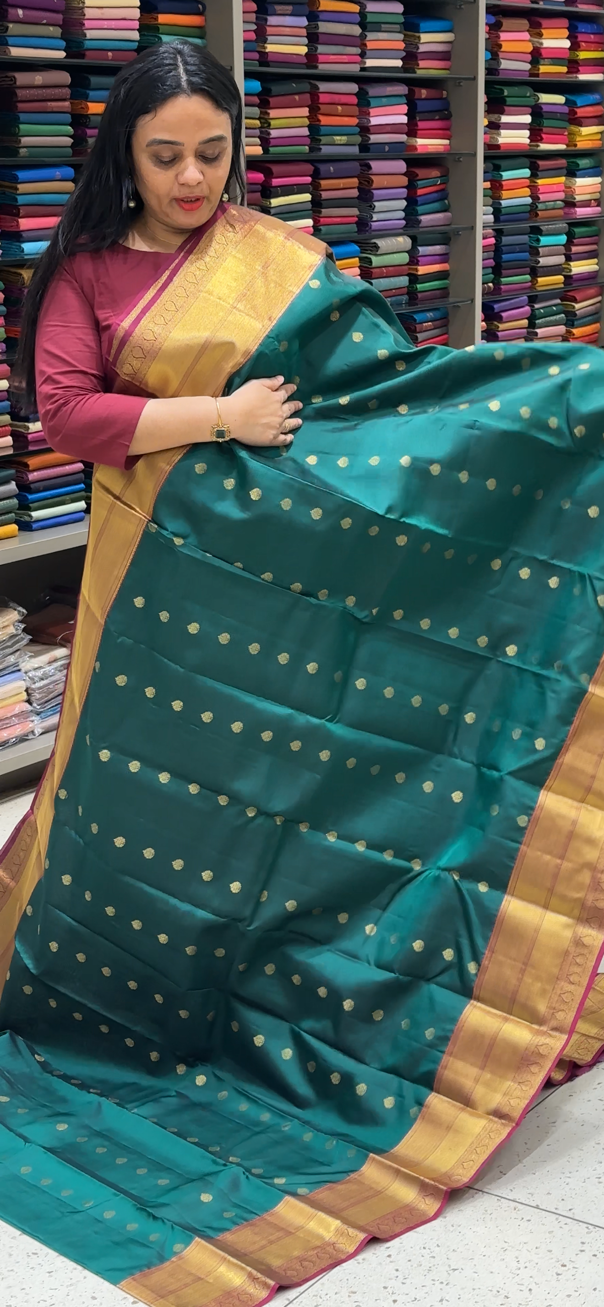 DESIGNER KANCHIPURAM SAREES - IHA 35549