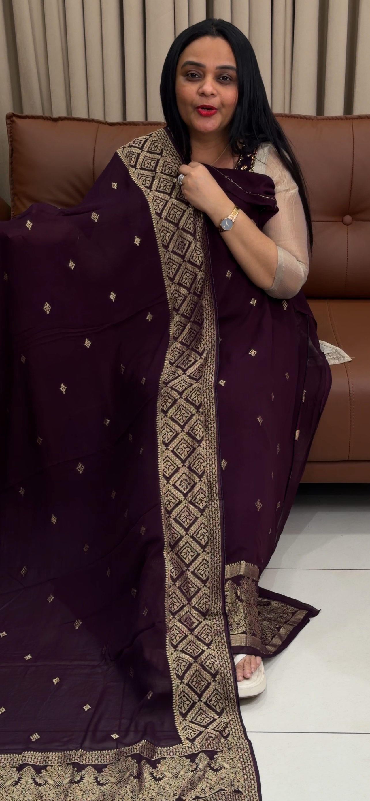 VISCOSE GEORGETTE UNSTITCHED SALWAR SUITS - IHA 34751