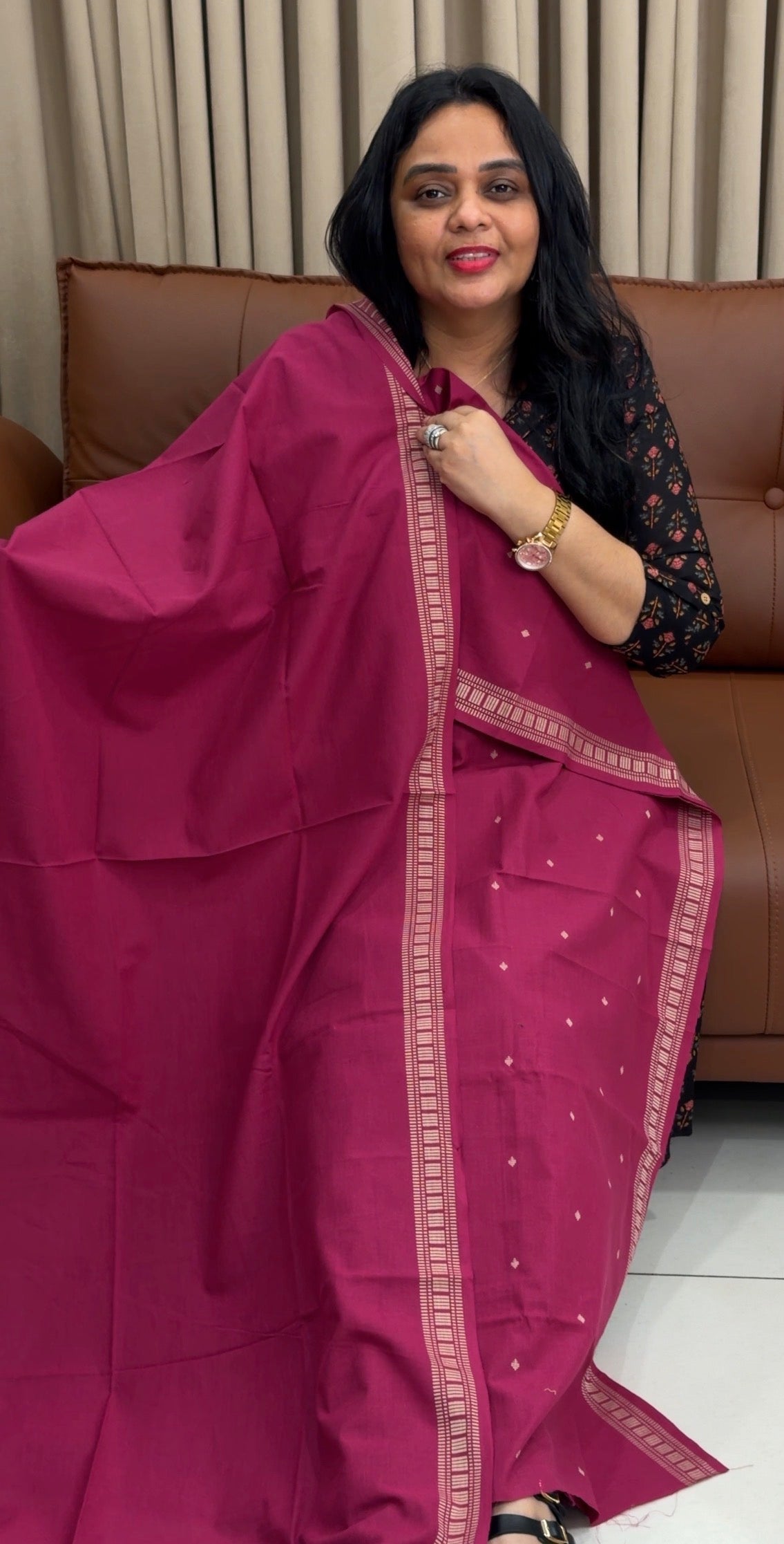 HANDLOOM COTTON UNSTITCHED SALWAR SUITS - IHA 34549