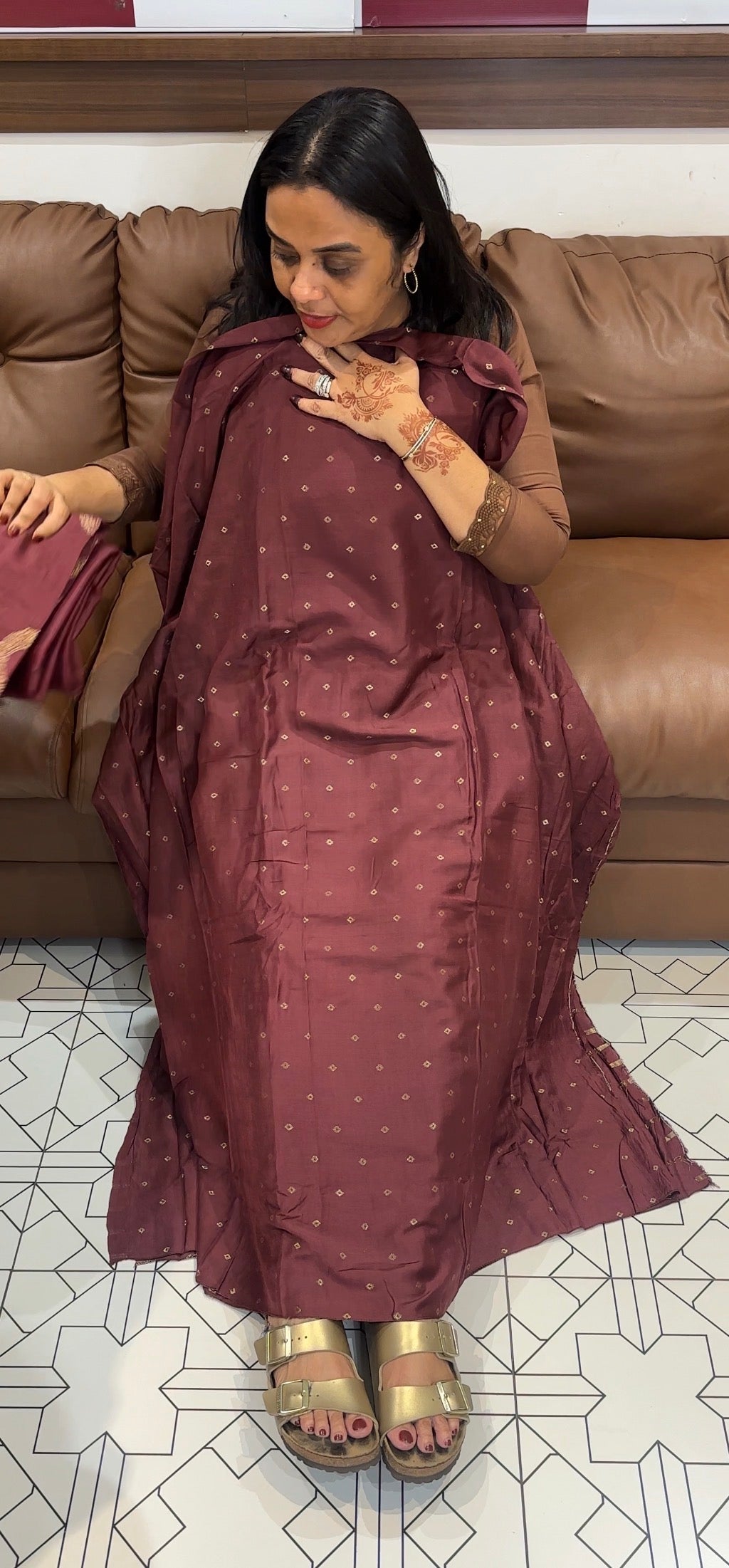 FORWARD MUL CHANDERI UNSTITCHED SALWAR SUITS - IHA 32222