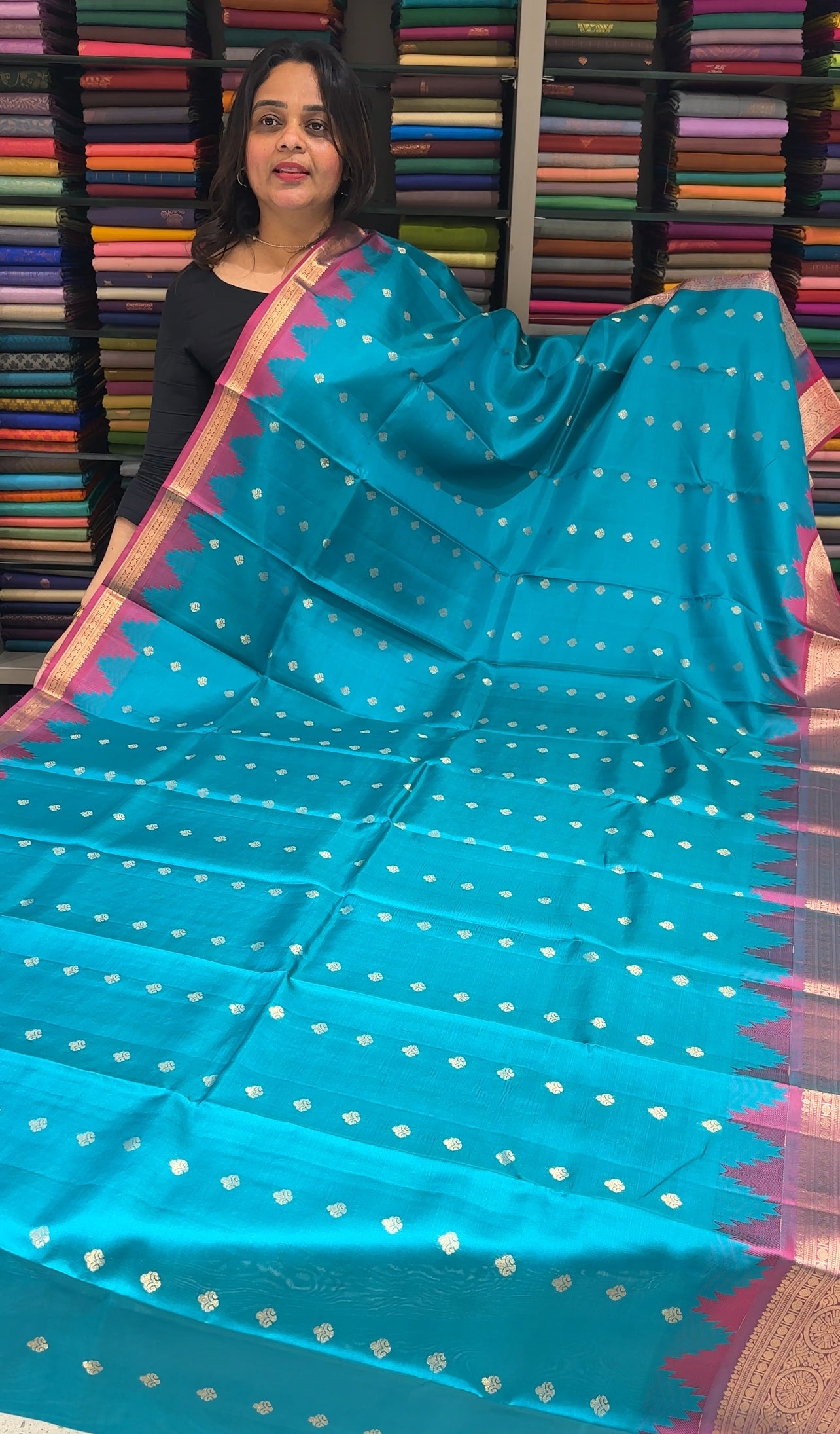 SOFT SILK KANCHIPURAM SAREES - IHA 27114