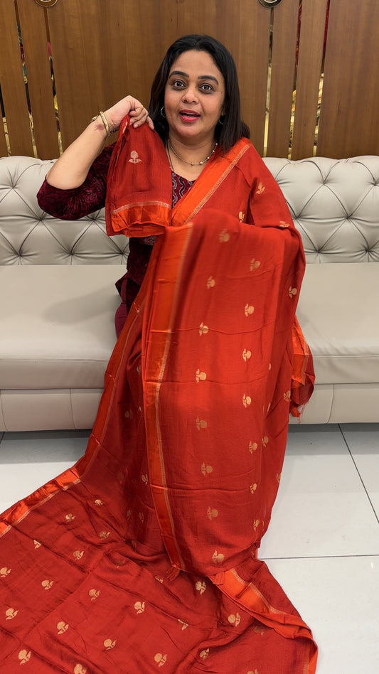 SEMI BANARASI SAREES - IHA  27733