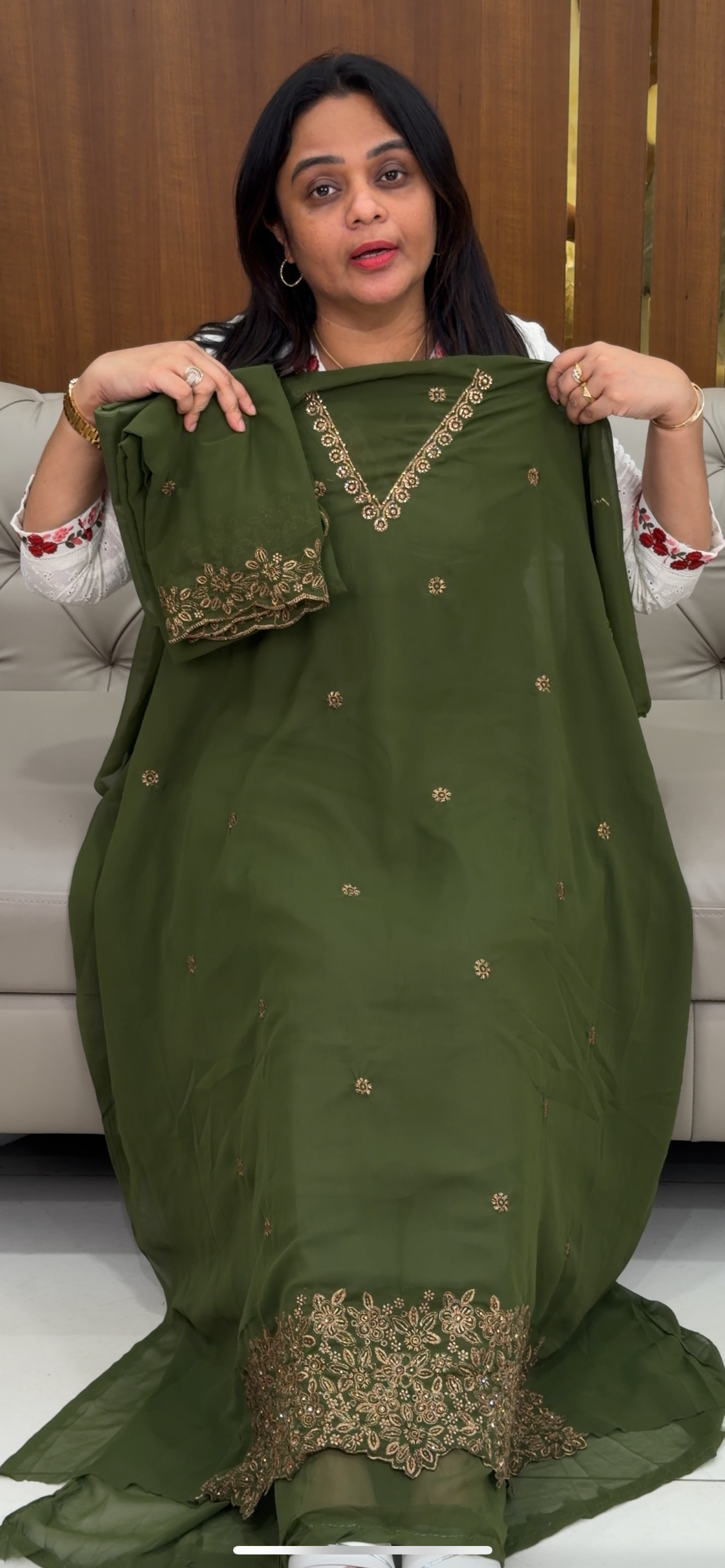 FORWARD GEORGETTE UNSTITCHED SALWAR SUITS - IHA 29364