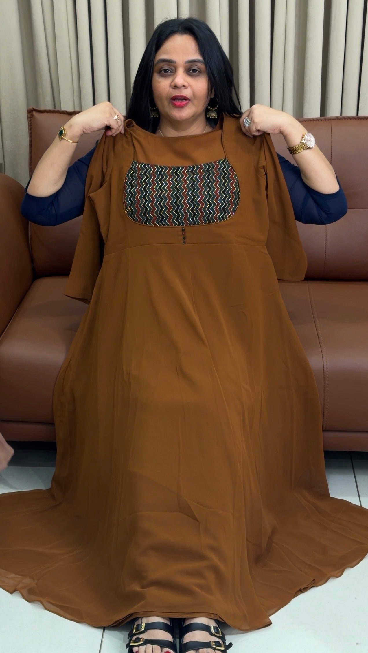 IHA'S IN-HOUSE HANDWORKED ALINE TOPS - 34544
