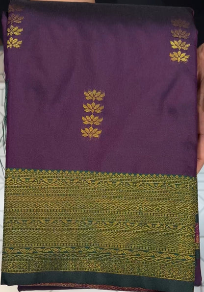 SEMI SOFT SILK SAREE - IHA 17821