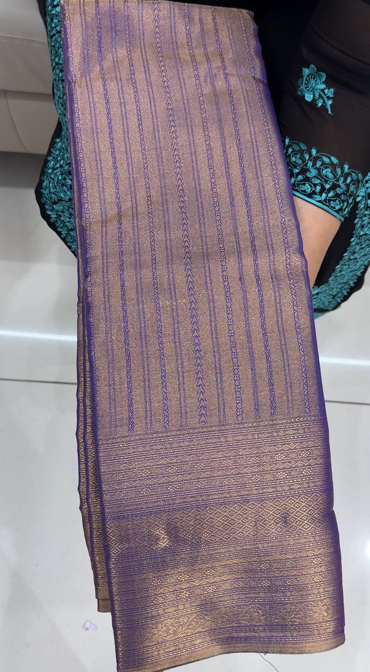 DESIGNER TISSUE KANCHIPURAM SILK SAREES - IHA 26353