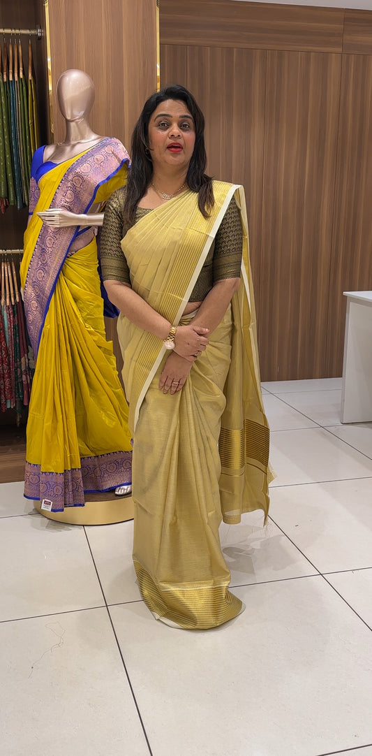 HANDLOOM TISSUE SAREES - IHA 25271