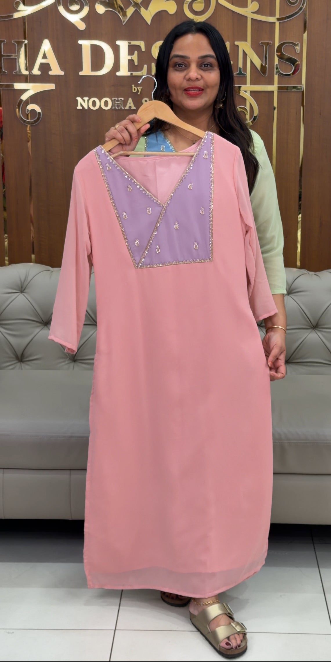 IHA'S IN-HOUSE HAND WORKED ALINE TOPS - IHA 33546