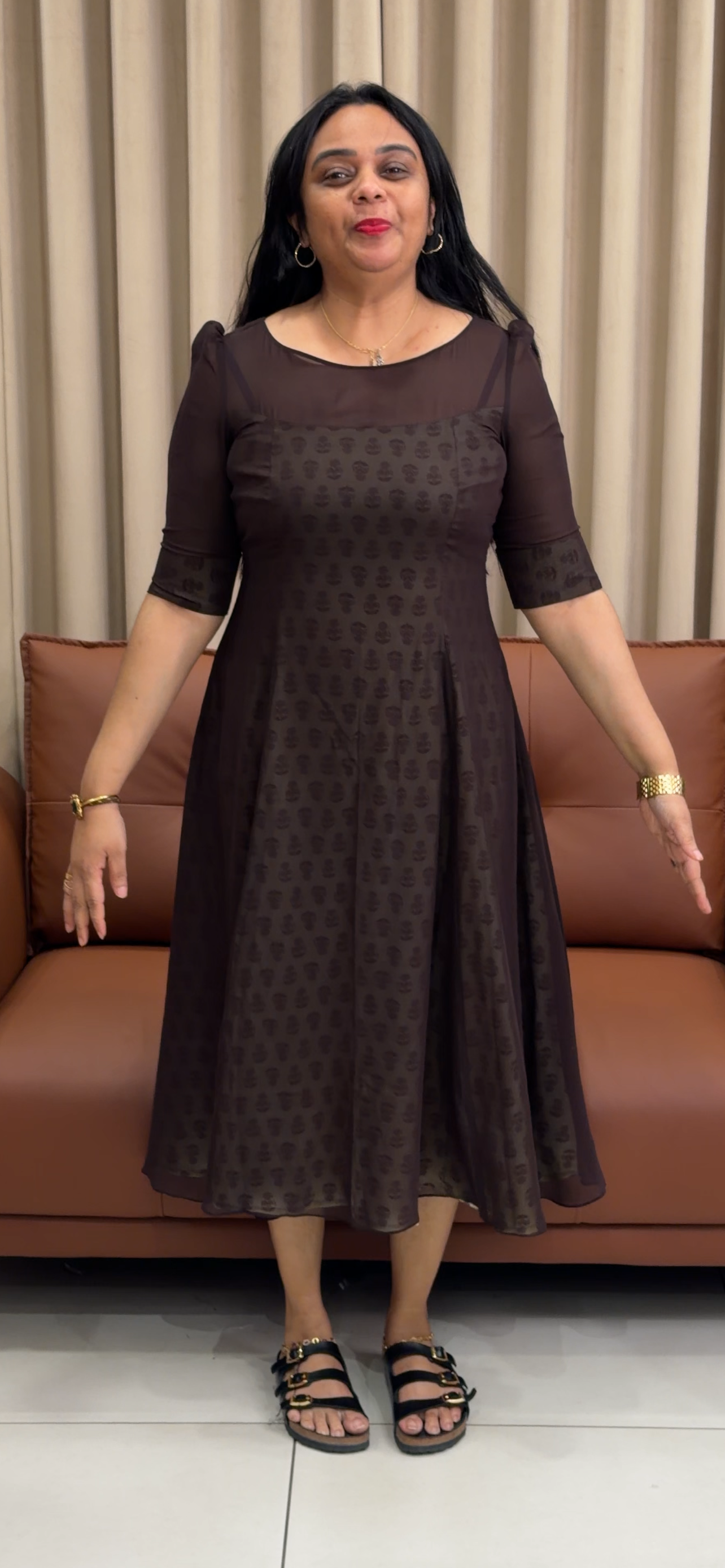 IHA'S IN-HOUSE GEORGETTE TOPS - IHA 35285