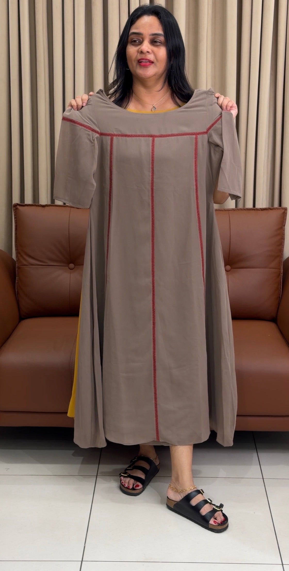 IHA'S IN-HOUSE DESIGNER FROCKS - IHA 34343
