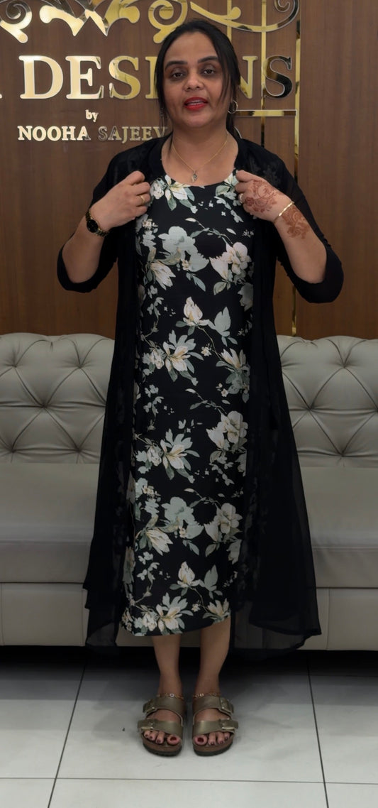 PRINTED TOP AND JACKET - IHA 31383