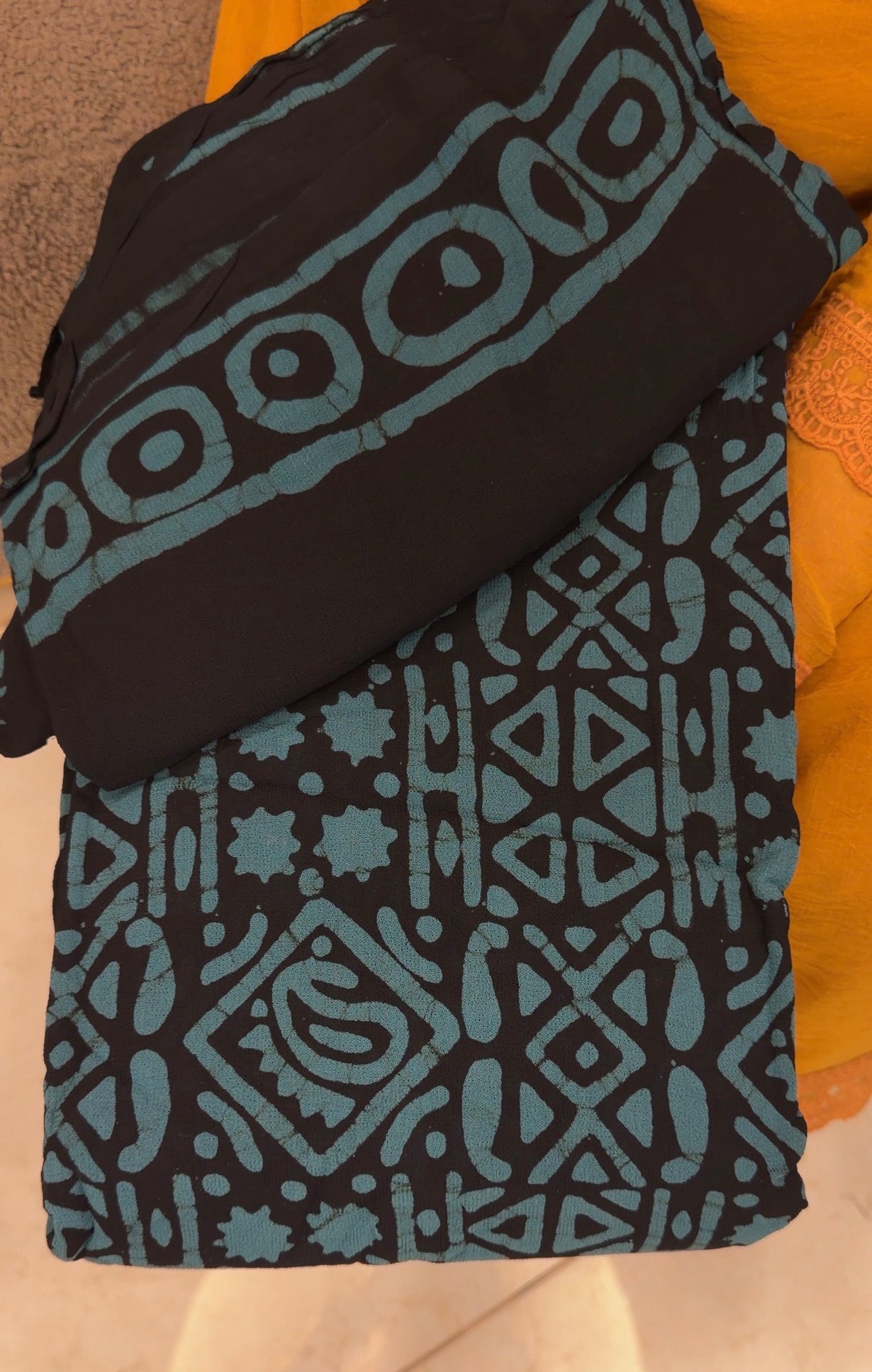 BATIK PRINTED UNSTITCHED SALWAL SUITS -IHA 33472