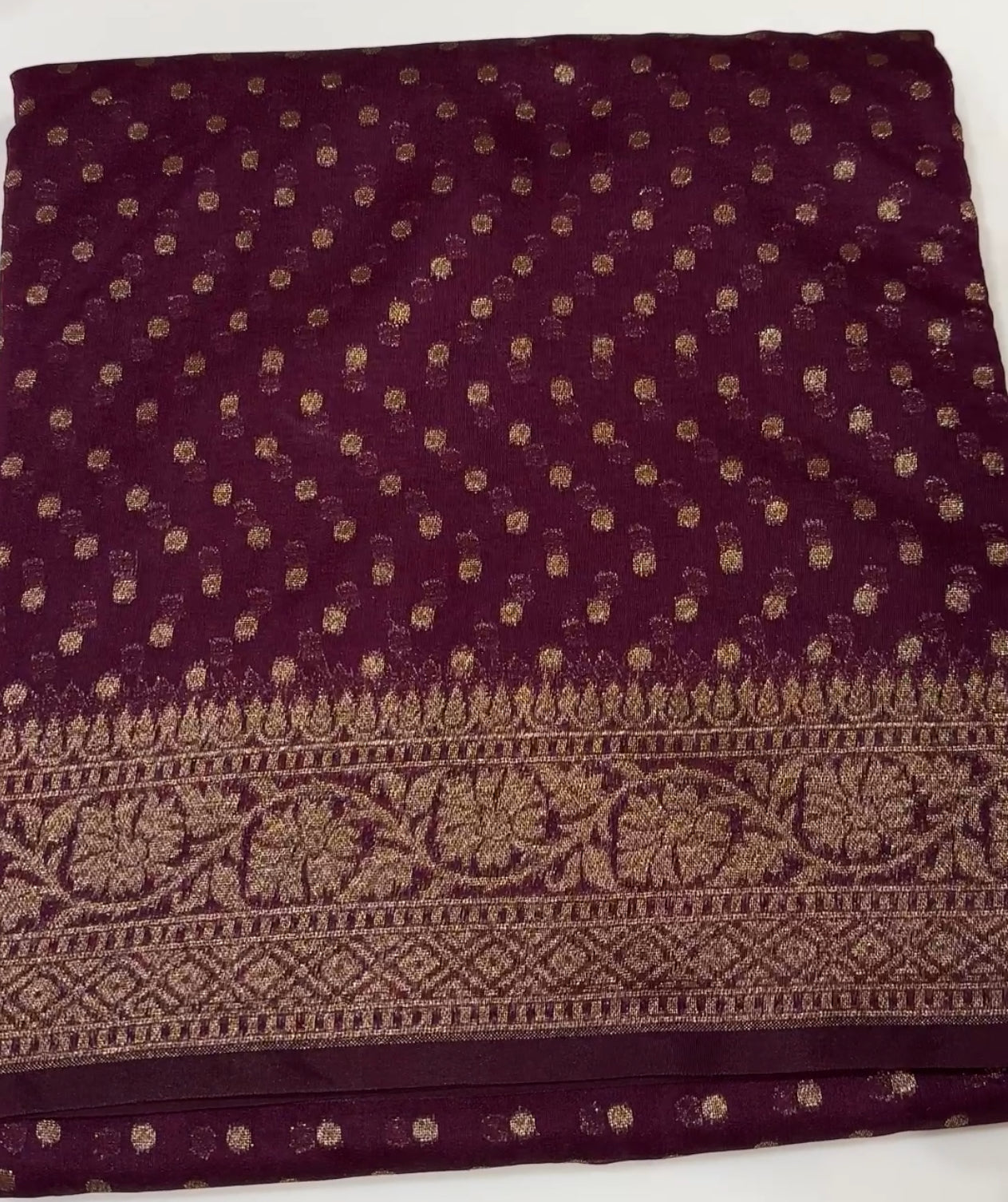 SEMI BANARASI SAREES - IHA 19744