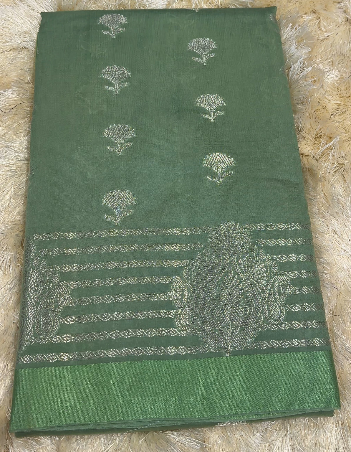 SEMI RAW MANGO SILK SAREES - IHA 27802