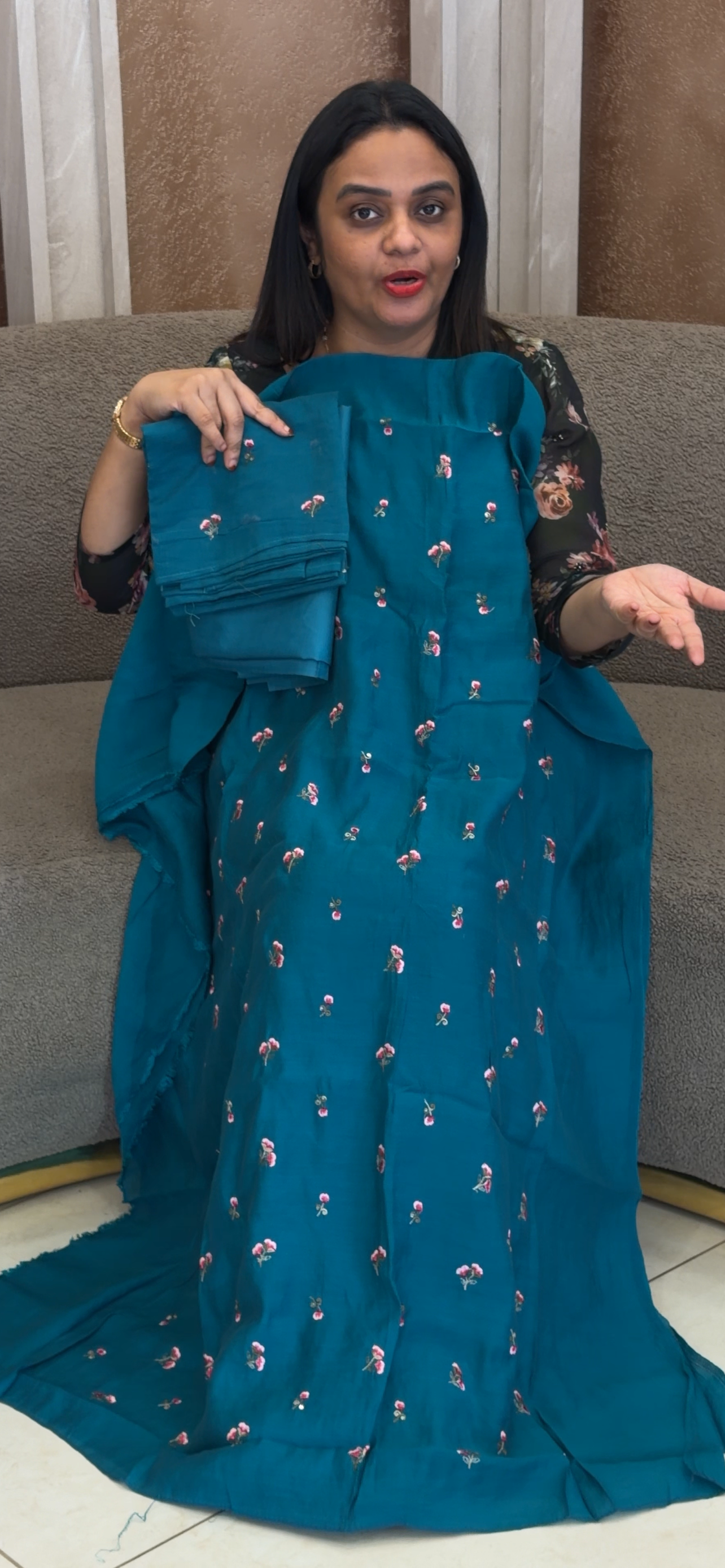 MUL CHANDERI UNSTITCHED SALWAR SUITS - IHA 32785