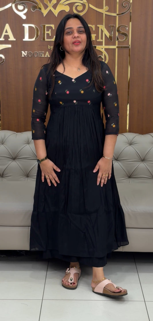 IHA'S IN-HOUSE MALAI CHANDERI ALINE TOPS - IHA 29128