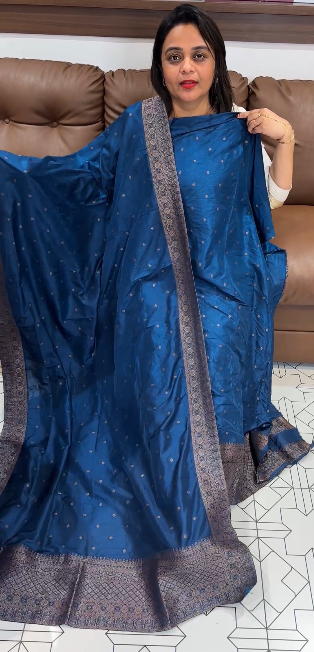 FORWARD SEMI BANARSI UNSTITCHED SALWAR SUITS - IHA 24696