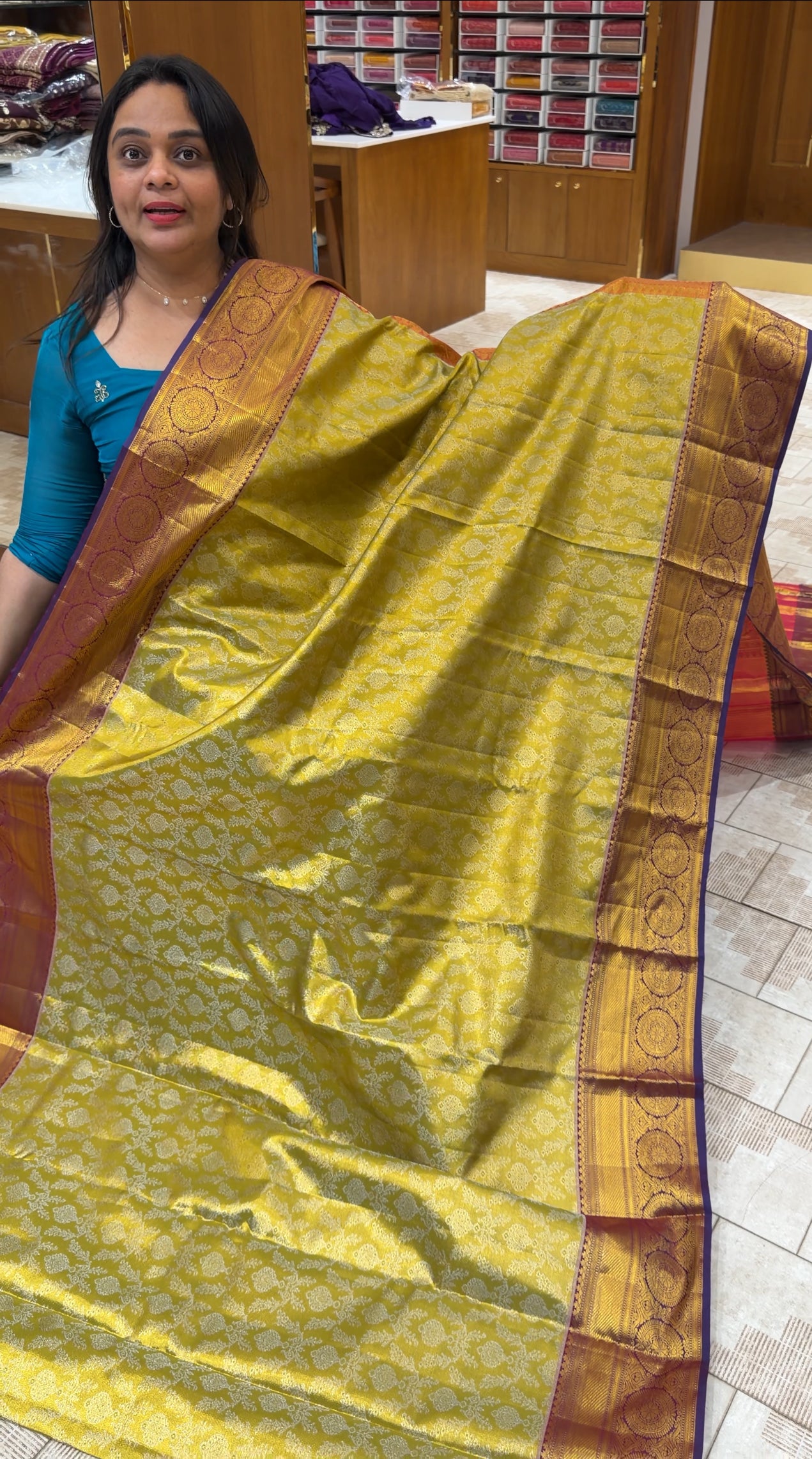 DESIGNER KANCHIPURAM SILK SAREES - IHA 28736