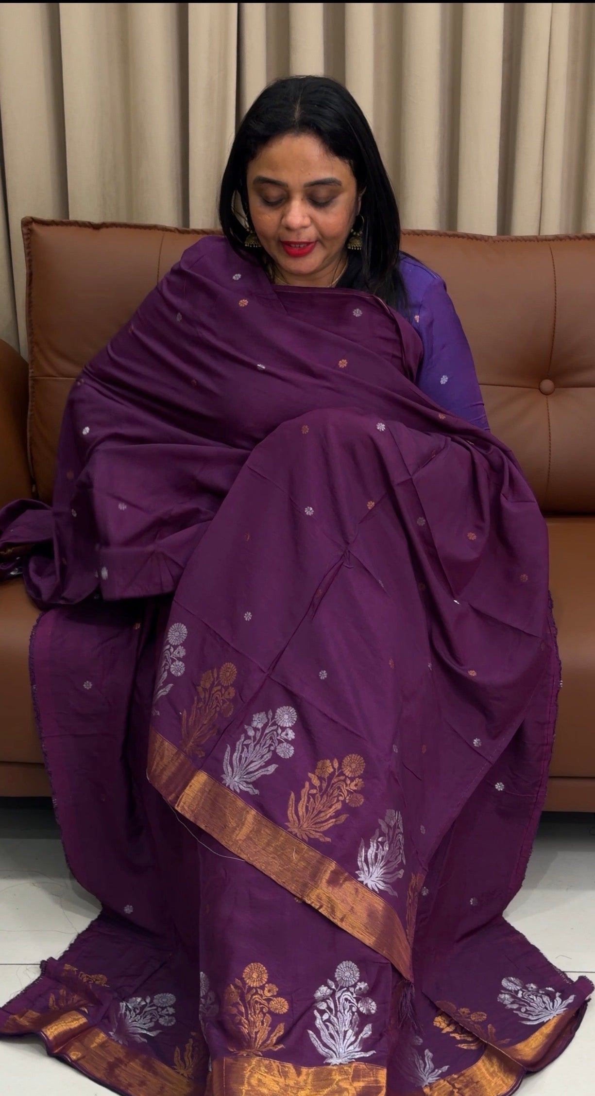 JAMDANI UNSTITCHED SALWAR SUITS - IHA 33984