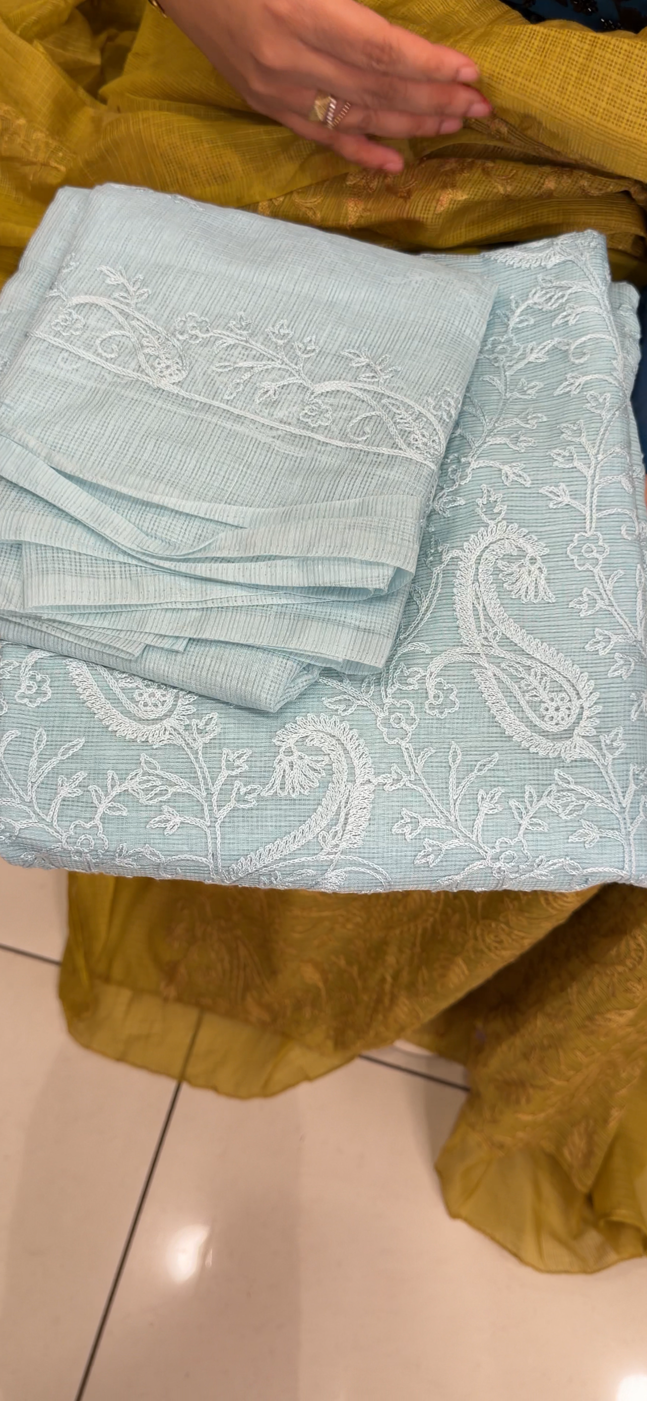 NET KOTA UNSTITCHED SALWAR SUITS -  IHA 34645