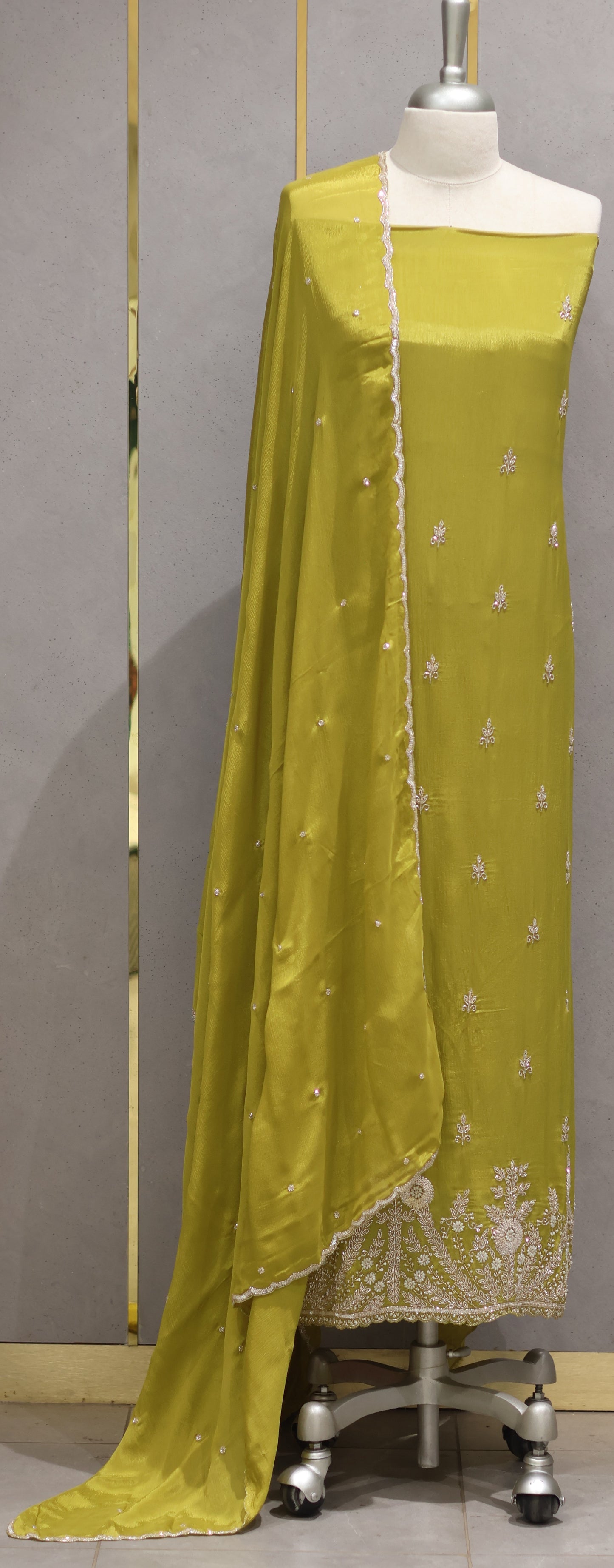 PARTY WEAR UNSTICHED SALWAR SUITS - IHA 26787