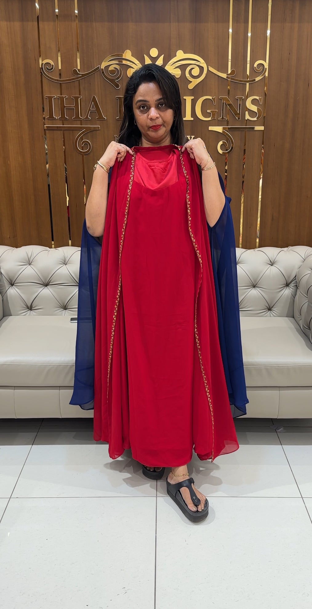 IHA'S IN-HOUSE HAND WORKED CAPE TOPS - IHA 24632