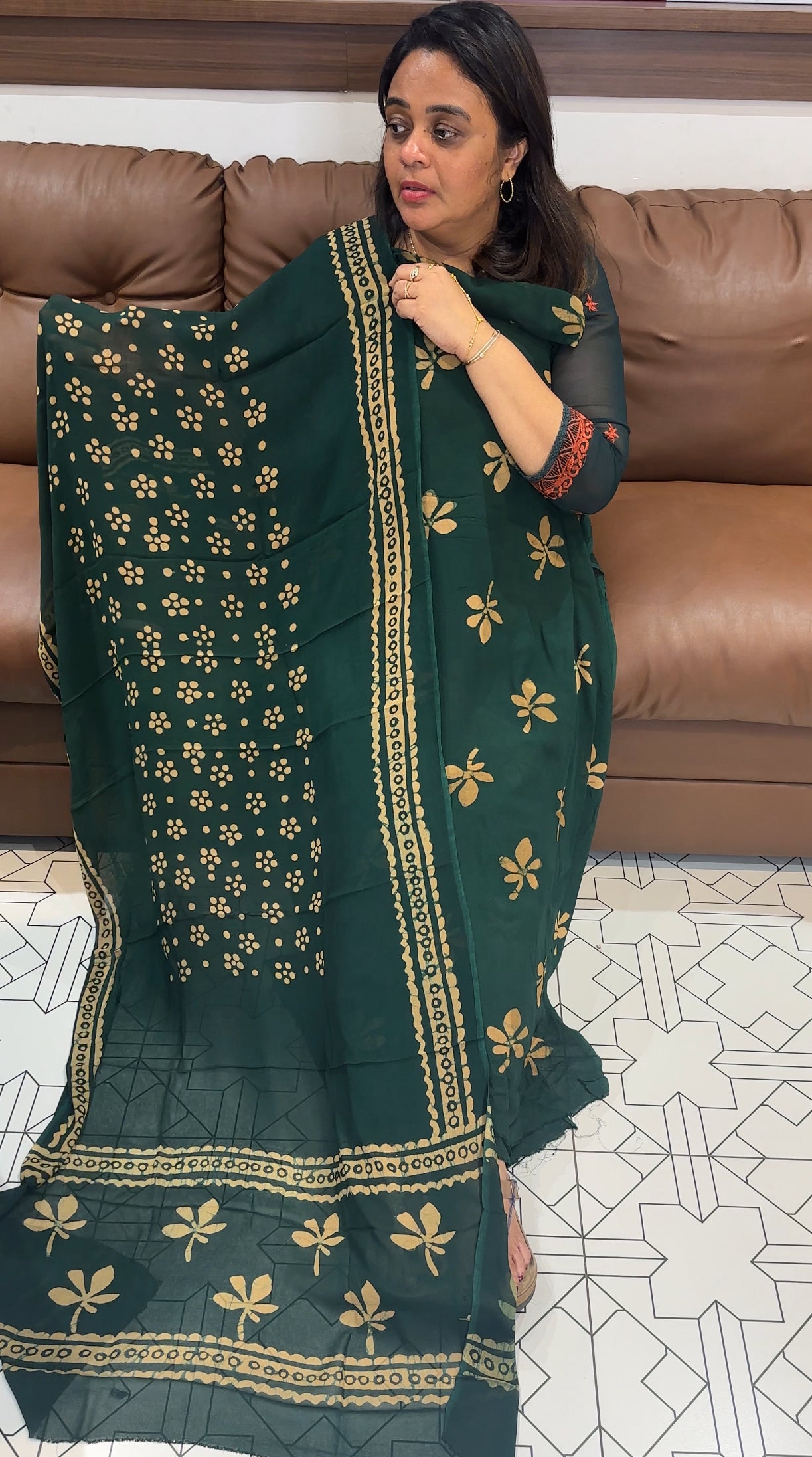 BATIK PRINTED UNSTITCHED SALWAR SUITS - IHA 26226