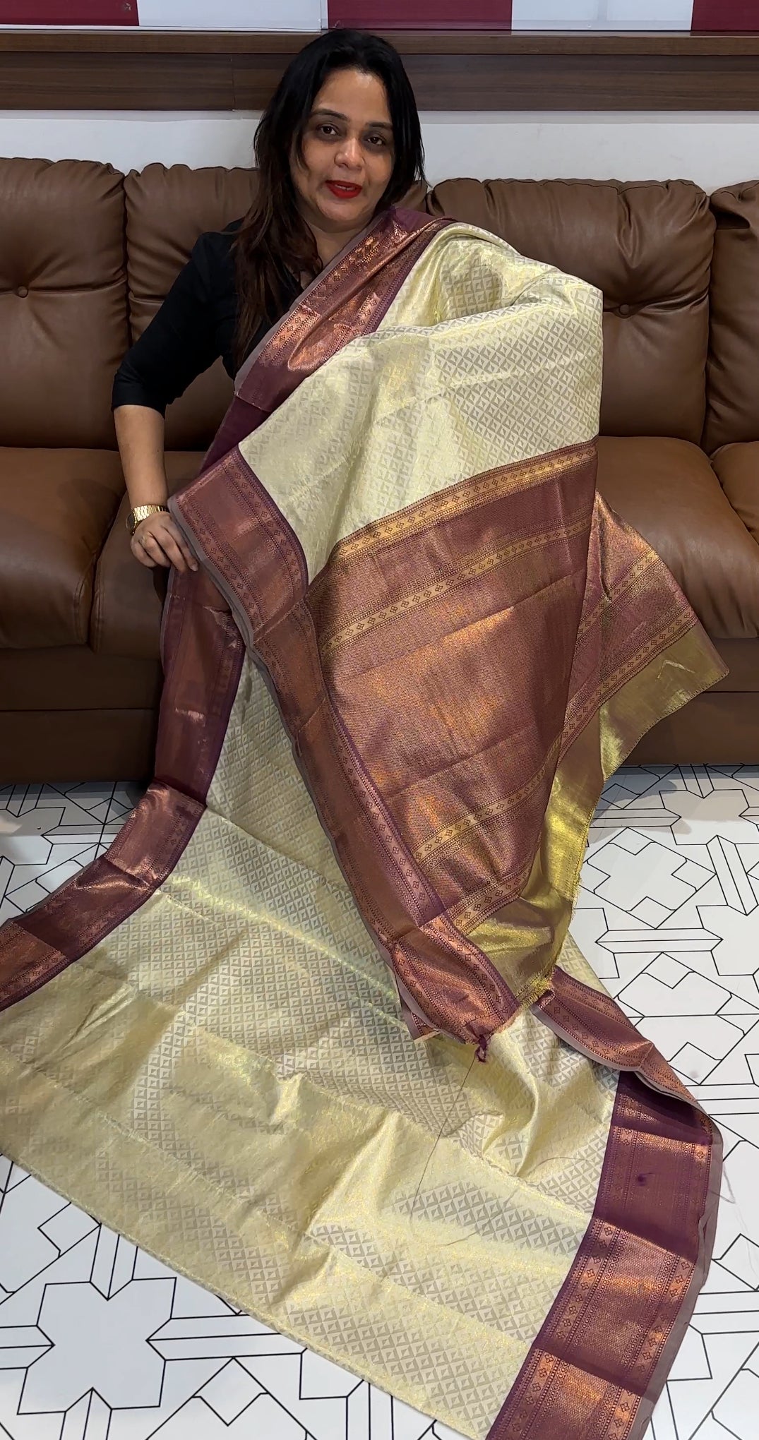 SEMI TISSUE SILK SAREES - IHA 17614