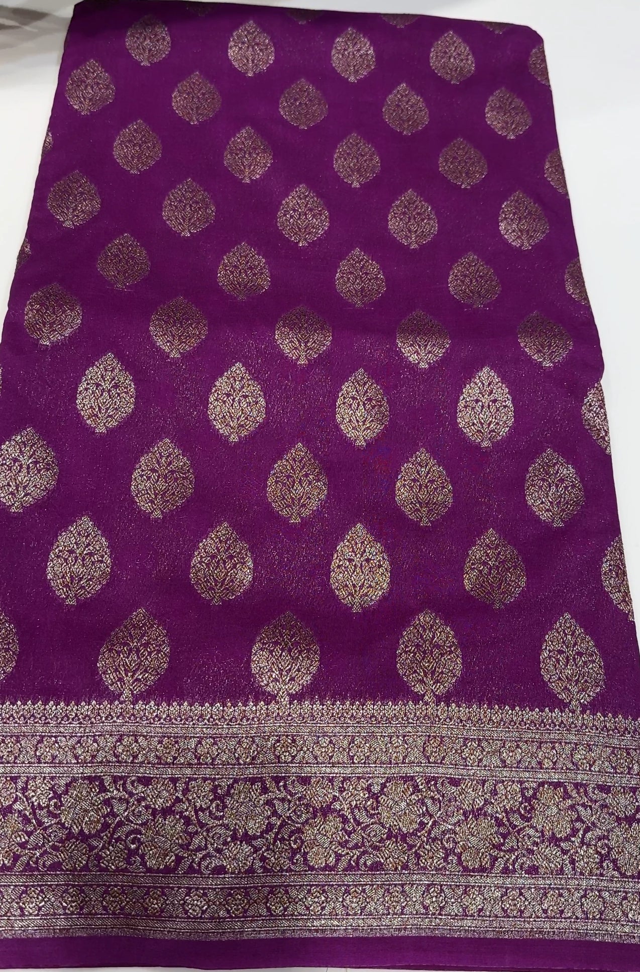 SEMI BANARASI SAREES - IHA 17584