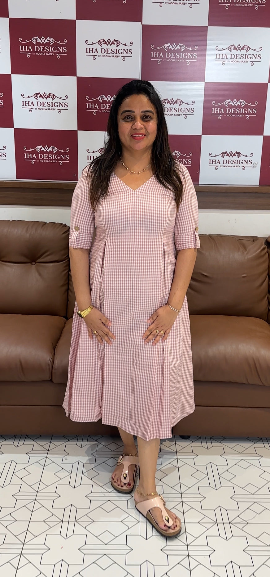 IHA'S IN-HOUSE PRINTED COTTON FROCKS - IHA 27839