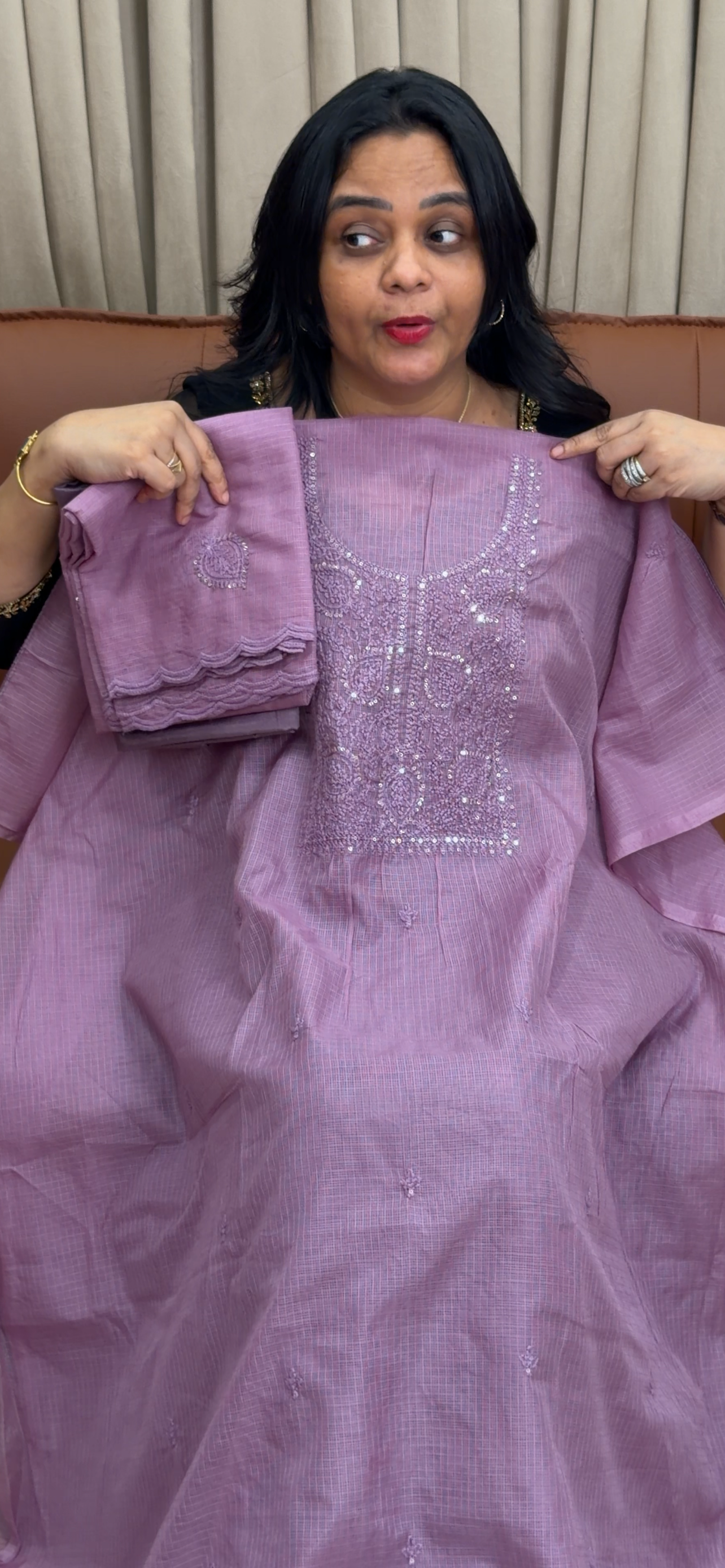 NET KOTA UNSTITCHED SALWAR SUITS - IHA 35047