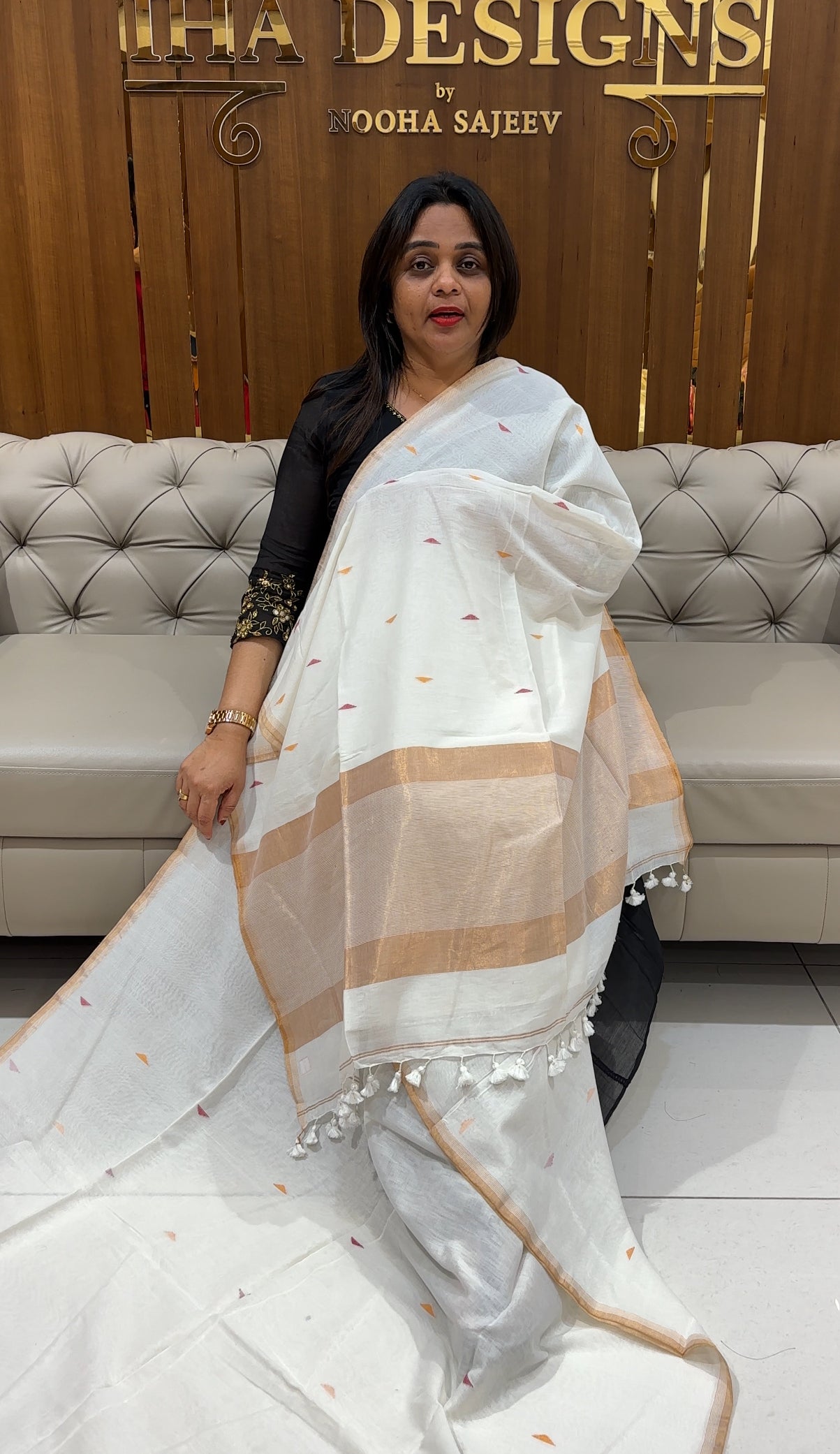 KHADDI COTTON SAREES - IHA 24542